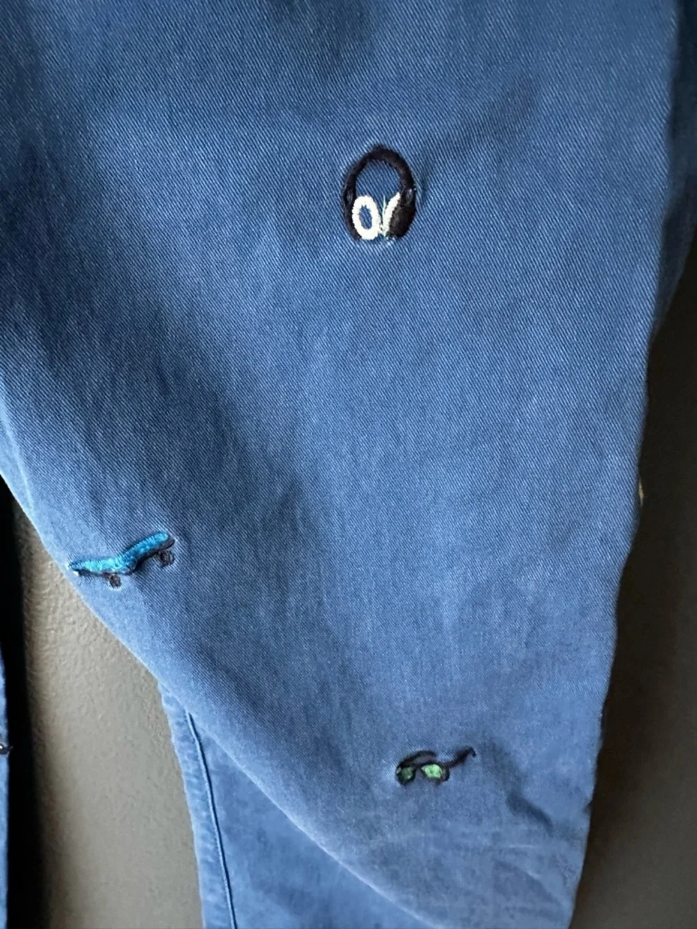 💙 GAP Kids boys pants size 10 blue with fun details VGUC preppy classic